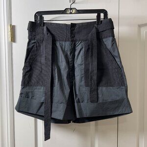 Sea New York Gabriette High Waist Cotton Blend Shorts  NWOT US12